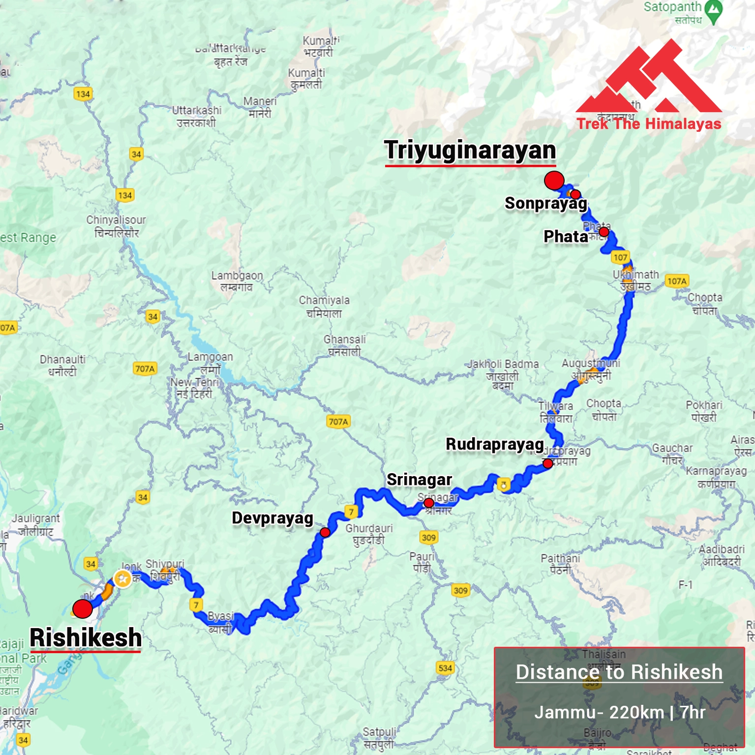 How to Reach Mera Peak Expedition Map